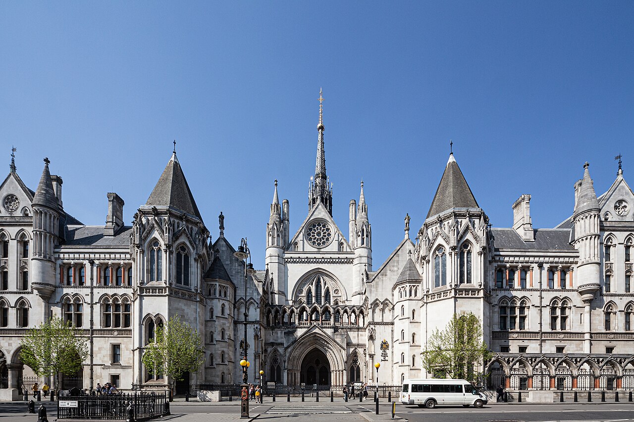 Royal Courts of Justice, London, 20 April 2019. Archive photograph; it does not depict the hearing or any assets in this case.